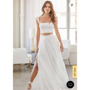 NWT Lulu’s Two Piece Maxi Dress - S